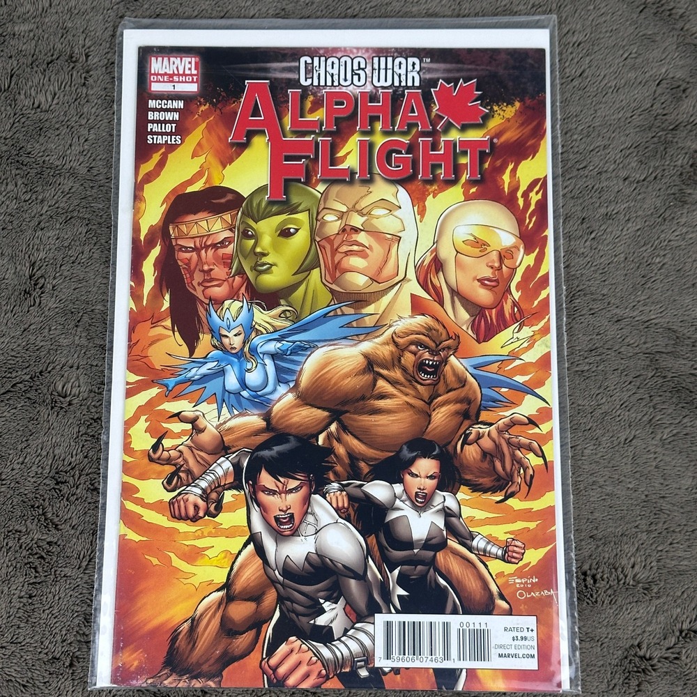 Chaos War Alpha Flight 1 Marvel Comics 2010 One-Shot McCann Brown Guardian Comic